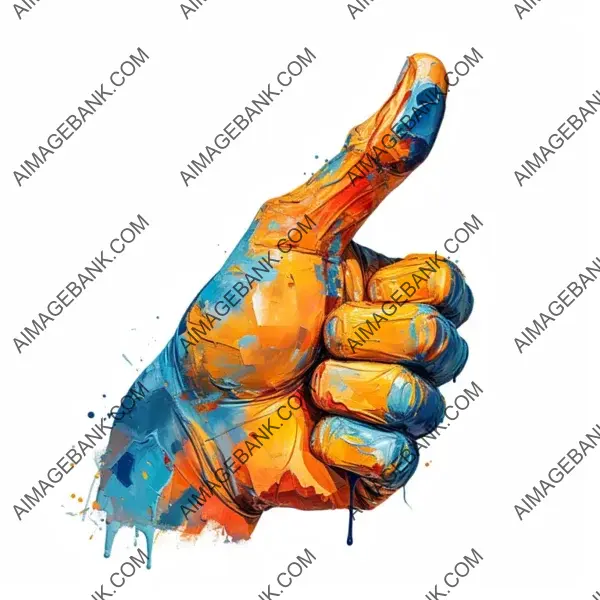 Hand Sign Icon for Everything Fine with Illustration on White Background