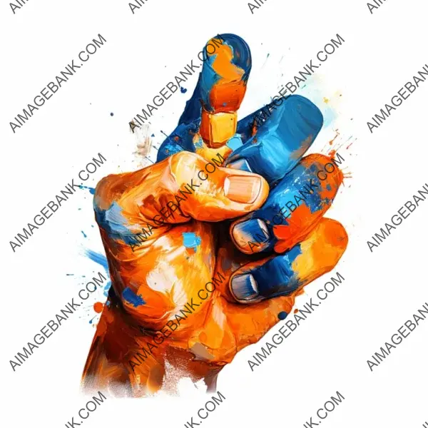 Illustration of Hand Sign for Everything Fine Icon on White Background