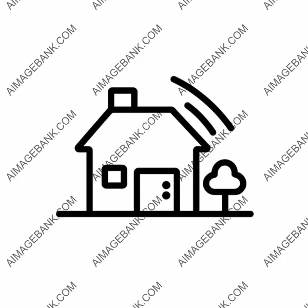 Home Icon in Super Basic Outline Style