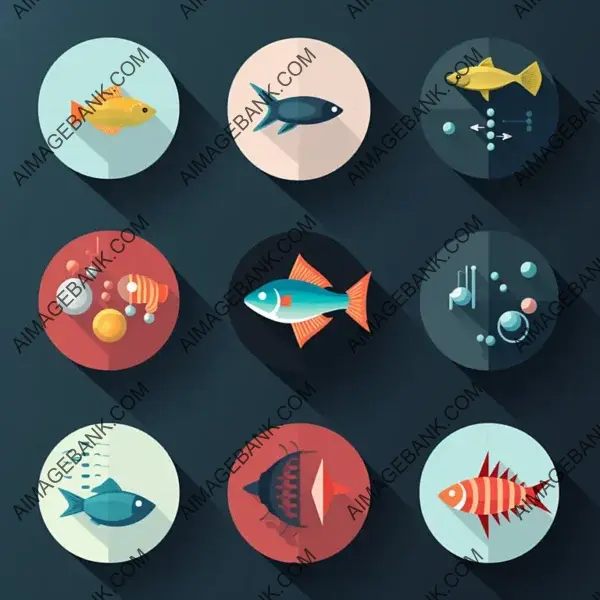 Scientific Fish Simple Icon Pack