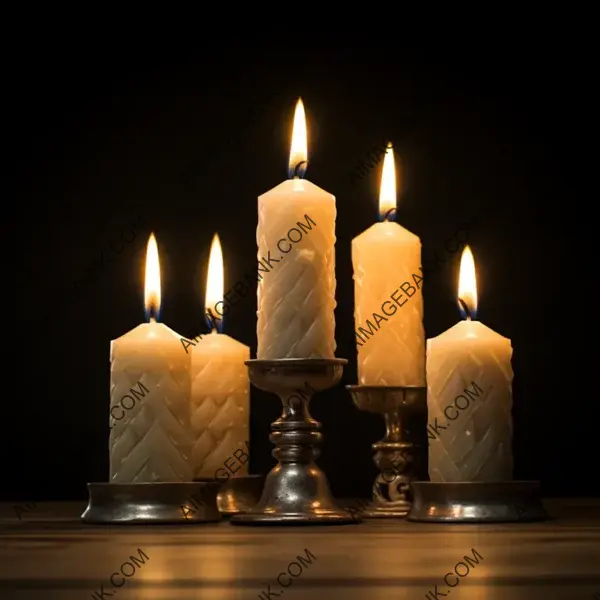 Unique Composition: Three Candles and Wide-Angle Lenses