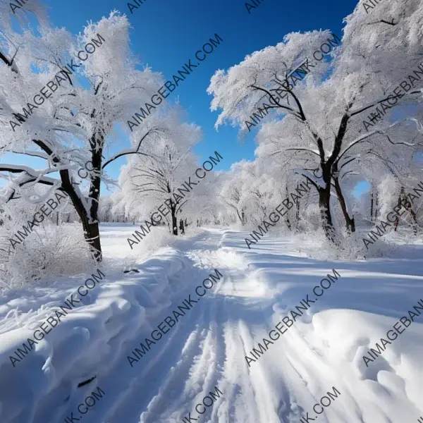 Fair Trees in a Winter Wonderland Landscape