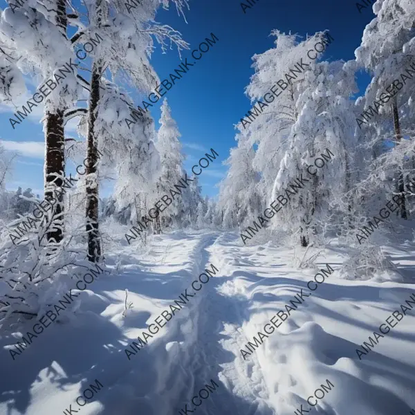 Tranquil Winter Scene: Fair Trees Under Snow