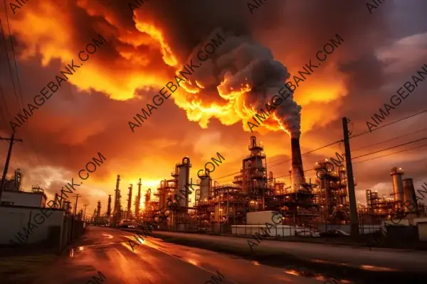 Environmental Marvel: Oil Refinery Plant in All Its Glory