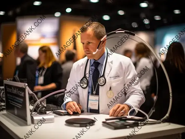 Salesmanship Excellence: Medical Equipment Salesperson in Action