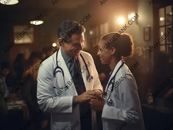 Black Stethoscope in Action: Physician Photography