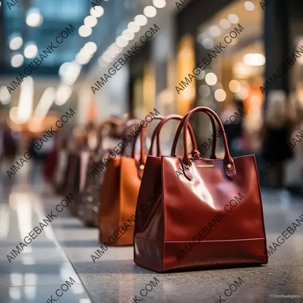 Blurred Modern Shopping Mall Background