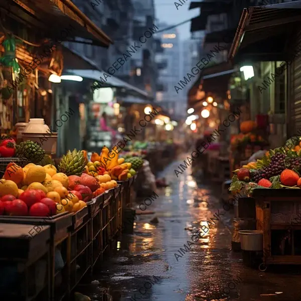 Hong Kong Wet Market in the Early Morning