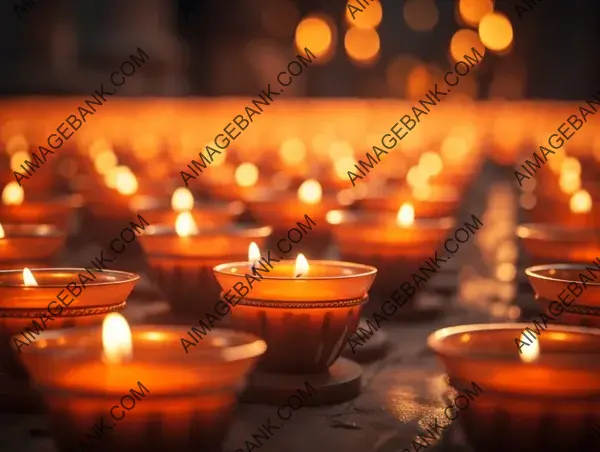 Candlelight Moment: Votive Candles Flickering