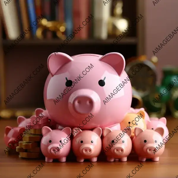 Prosperous Future: Saving Money in a Pink Piggy Bank