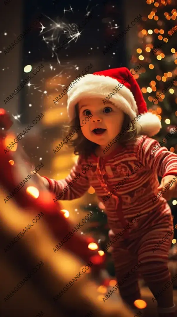 Cute Little One: Black-Haired Baby in Red