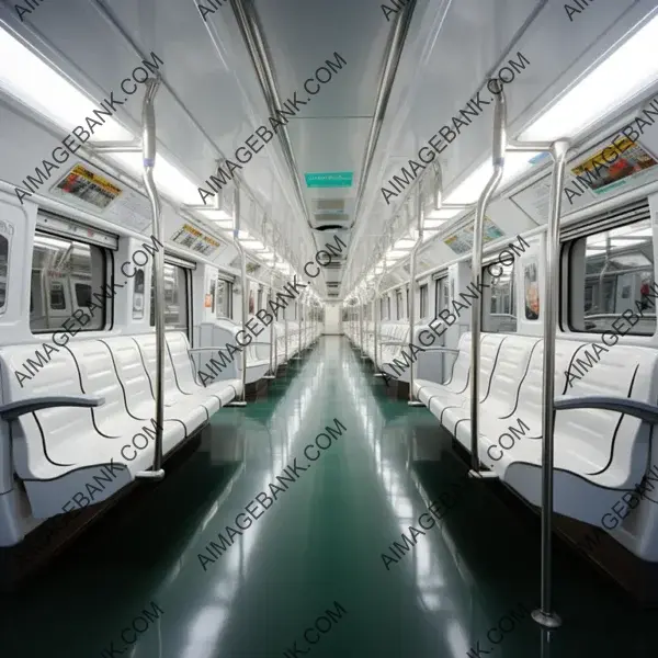 Subway Interior: Ultra-Realistic Clean Walls