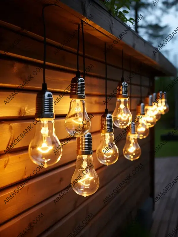 Bright and Trendy: Hanging LED Bulb Light String