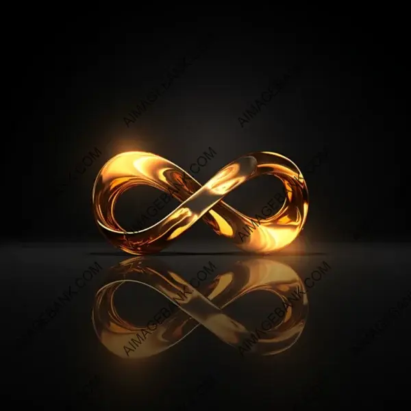 Infinite charm in gold, a reflection of luxury logo