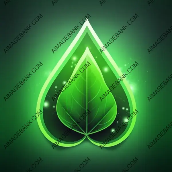 Green Leaf with Three Points on Top &#8211; App Icon