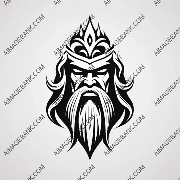 Wise Man, Wizard, Knight, Emperor &#8211; White Logo Design