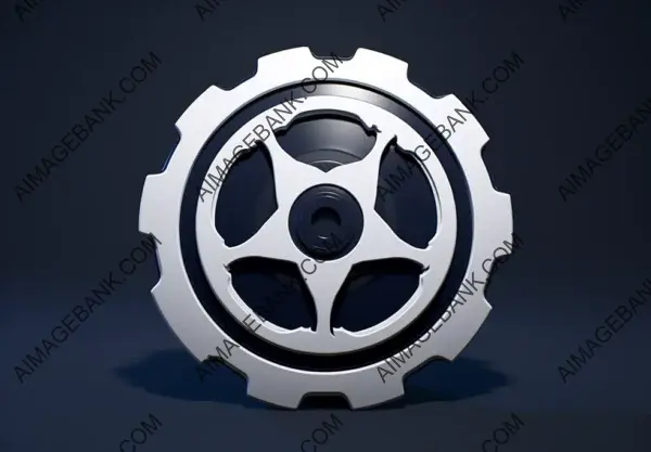 Gearwheel ID Icon Shown in White