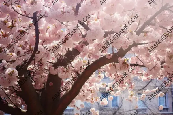 Cherry Blossom Splendor: Stunning Blooms on Tree Branches