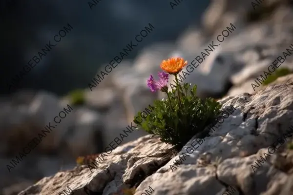 Flower Blossoming in Rocky Surroundings: A Nature&#8217;s Miracle