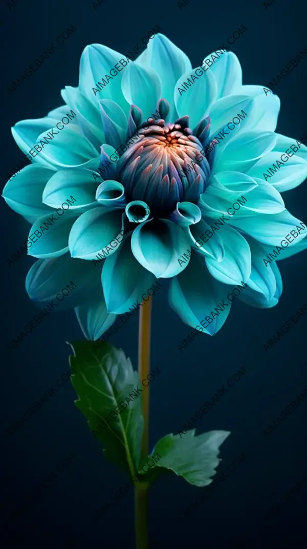 Slow Motion Teal Dahlia Flower: Nature&#8217;s Grace in Motion