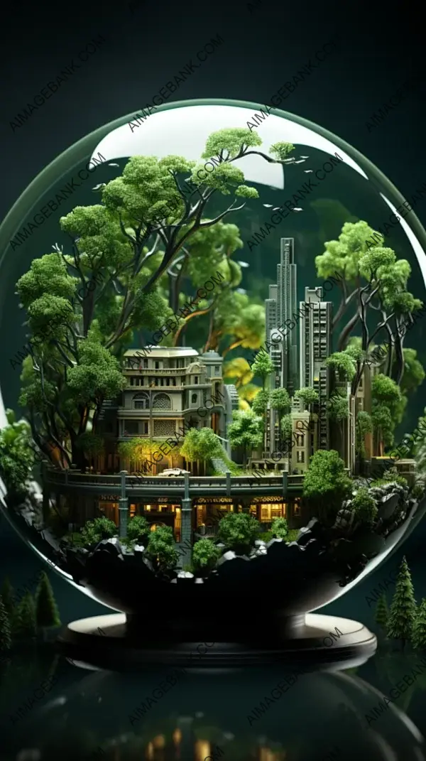 Wallpaper for Environmentalists: Futuristic Harmony