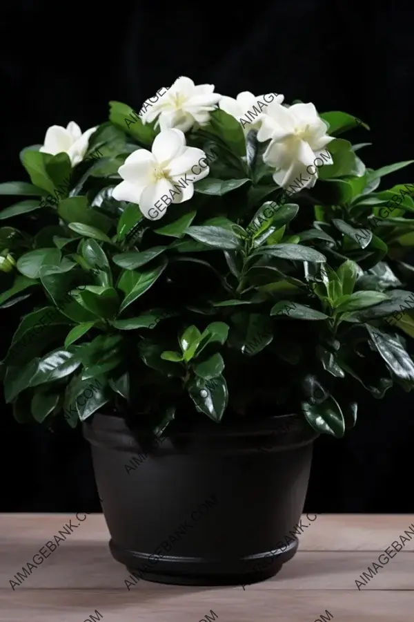 Gardenia House Plant in Black Beauty