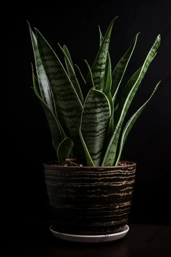 Snake Plant with Variegated Leaves: House Plant