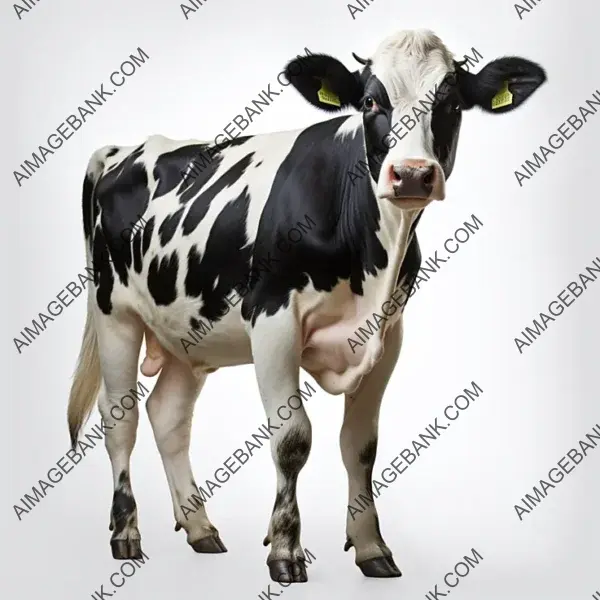 Explore the Details of a White Cow with High-Definition Photography