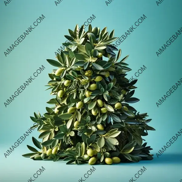 Olive Sheets Christmas Tree with Soft Light ? Holiday Glow