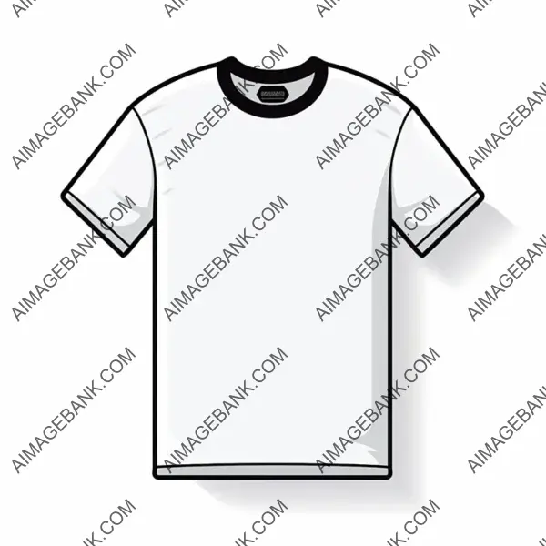 Plain T-Shirt Icon: Vector Simple Website Design