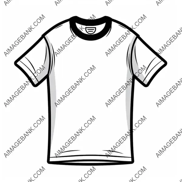 Simple Website Design: Vector Plain T-Shirt Icon