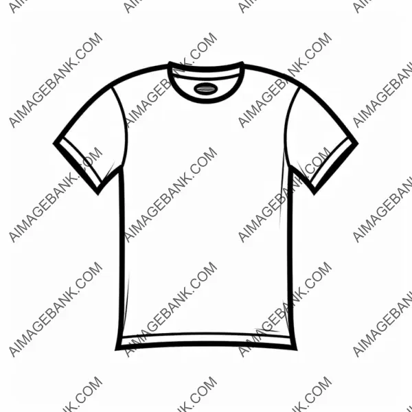 Plain T-Shirt Vector Icon for Website