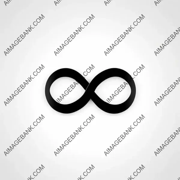 Infinity Symbol Vector: Black Logo Design