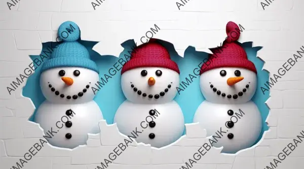 Build 3D Winter Snowman with Precision