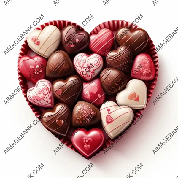 Gift Heart-Shaped Valentine Chocolates as a Token of Love