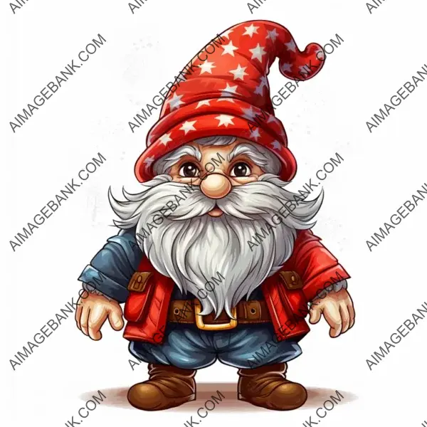 Cute and Beautiful Christmas Gnome Sublimation Clipart