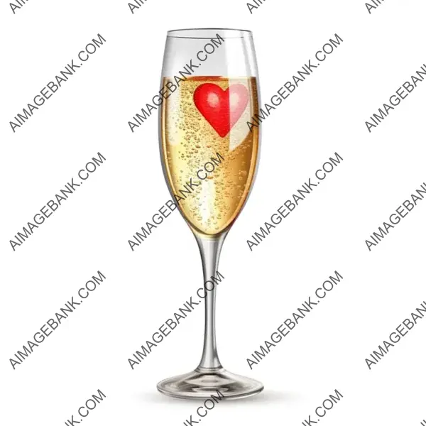 Celebrate Romance with Realistic Valentine&#8217;s Day Champagne Glass