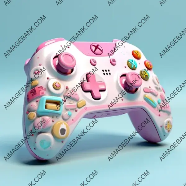 Cute Kawaii Style Xbox Controller &#8211; Gaming Console