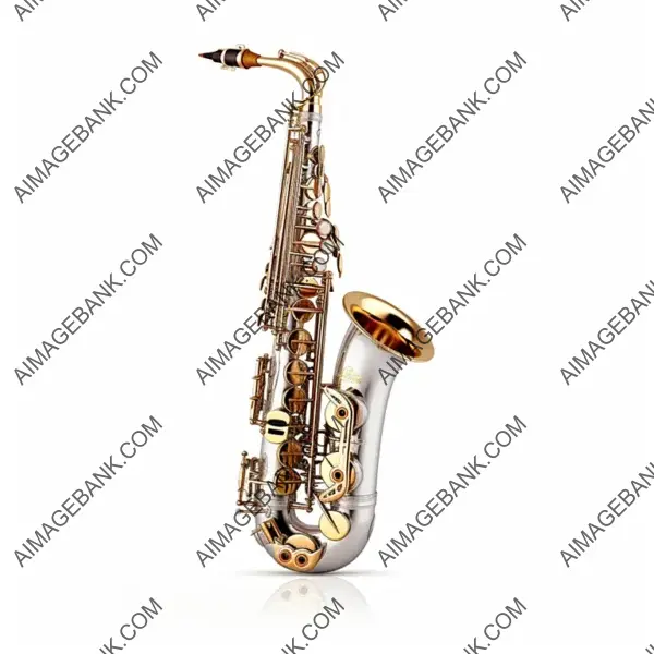 White Background Saxophone &#8211; Musical Art