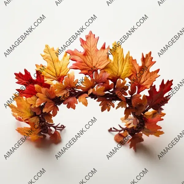 Crown Made of Leaves in Autumn &#8211; Fall Foliage Royalty