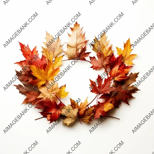 Fall Foliage Royalty &#8211; Crown Crafted from Autumn Leaves