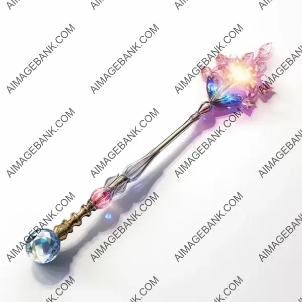 Fantasy Illustration &#8211; Glowing Magical Fairy Wand