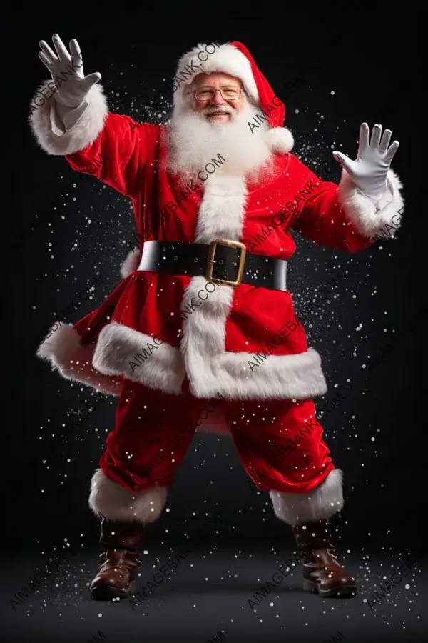 Festive Dance &#8211; Santa Claus Dancing in Front of His Camera