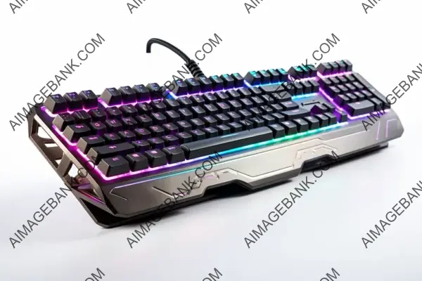 Ergonomic Mechanical Gaming Keyboard on White