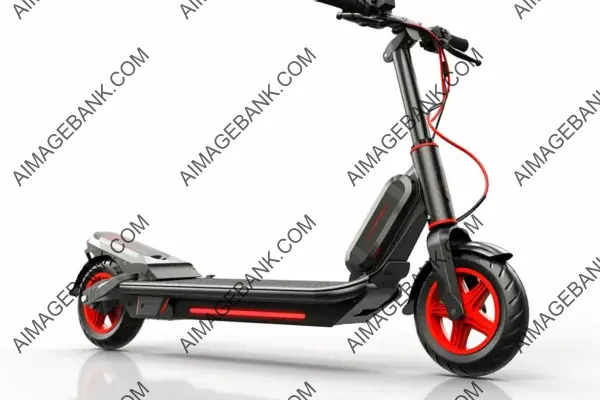 LED Lights on Foldable Electric Scooter