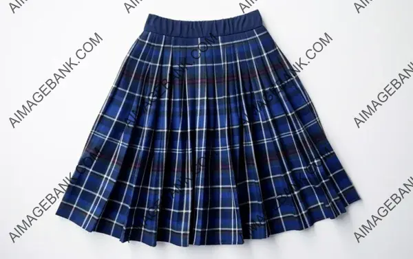 Stylish Plaid Pleated Skirt for School Uniform