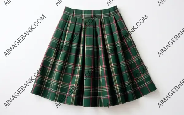 Classic Plaid Pleated Skirt for School Uniform