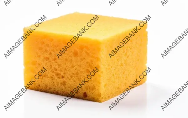 Household Essential &#8211; Isolated Sponge on White Background