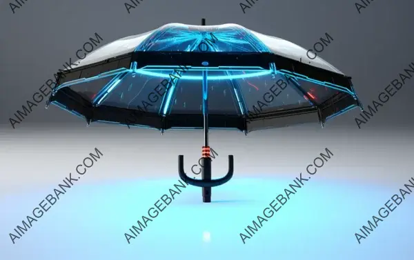 High-Tech Rain Protection: Futuristic Smart Umbrella