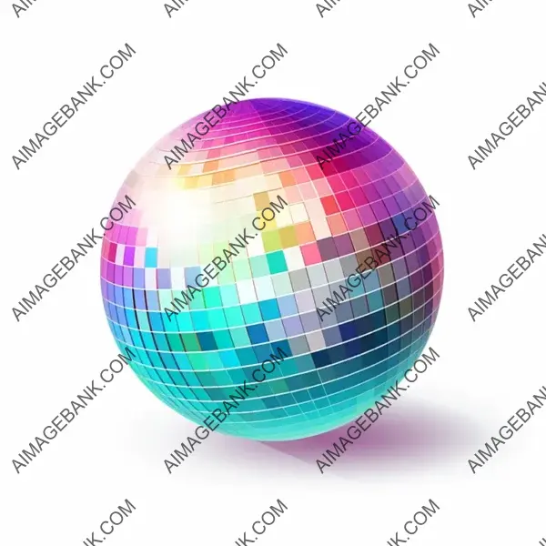 Dazzling Disco Ball: Isometric Perspective Illustration